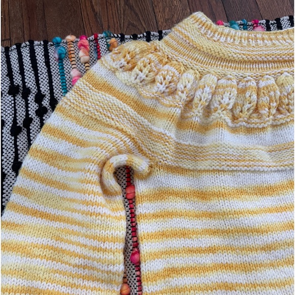 Crochet Knit Sweater Handmade Grandma Cottagecore Chunky Winter - Picture 16 of 16